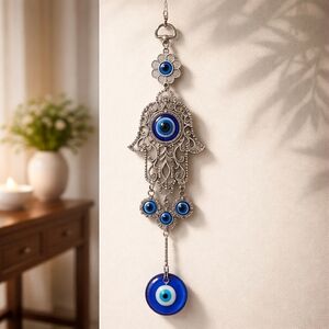 NEW, Hamsa Hand With Evil Eye Wall Hanging